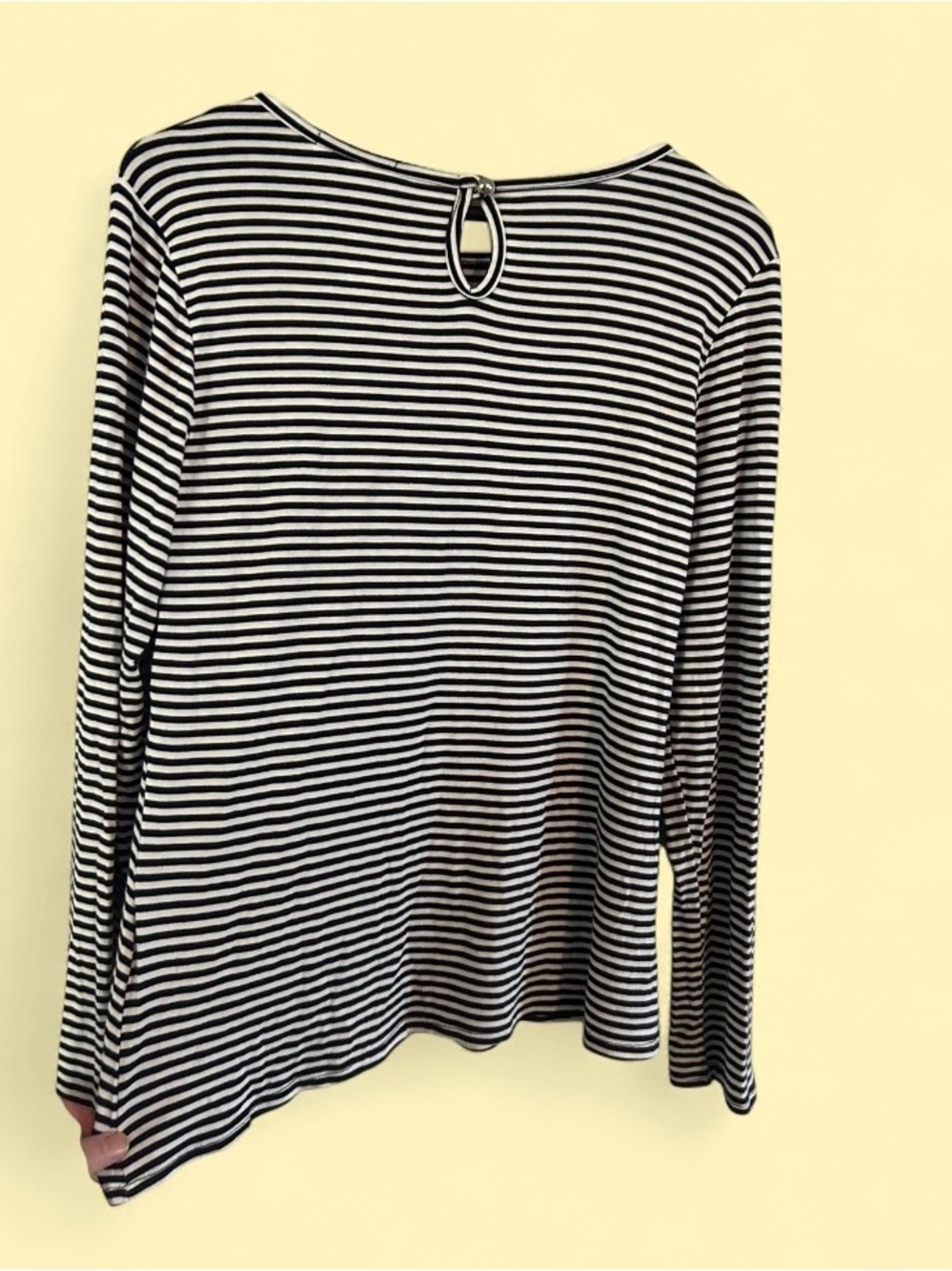 Bombom NWT Black and White Striped Long Sleeve Top - Picture 4 of 4